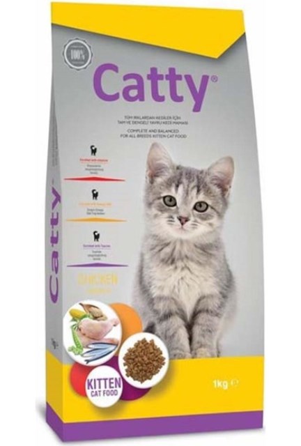 Catty Tavuklu Yavru Kedi Maması 1 kg