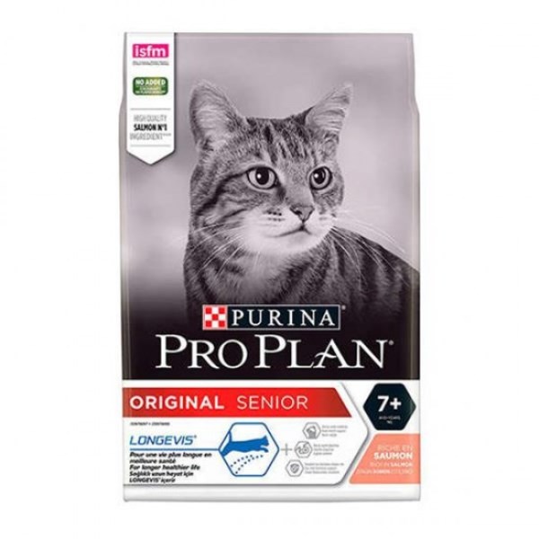 Pro Plan Senior 7+ Somonlu Yaşlı Kedi Maması 3 Kg