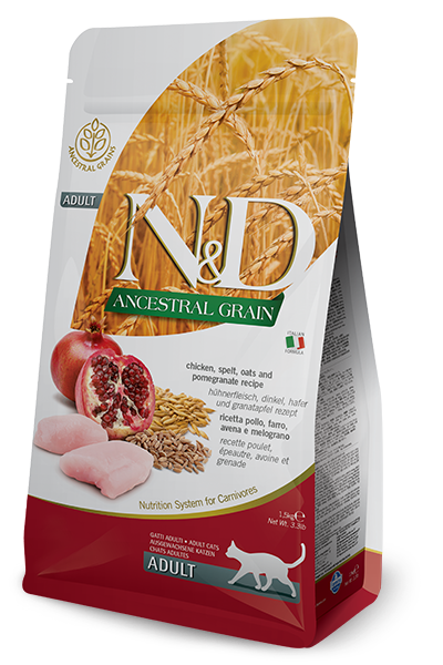 N&D Ancestral Grain Tavuklu Yetişkin Kedi Maması 1.5 Kg