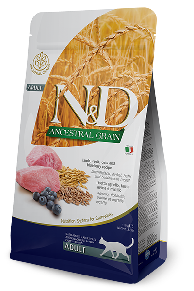 N&D Ancestral Grain Kuzu Etli Yetişkin Kedi Maması 1.5 Kg