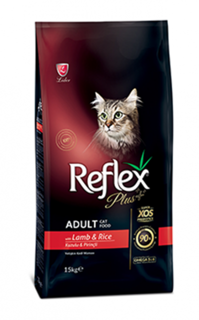 REFLEX PLUS KUZULU & PİRİNÇLİ YETİŞKİN KEDİ MAMASI 15 KG