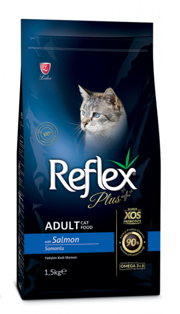 REFLEX PLUS SOMONLU YETİŞKİN KEDİ MAMASI 1.5 KG