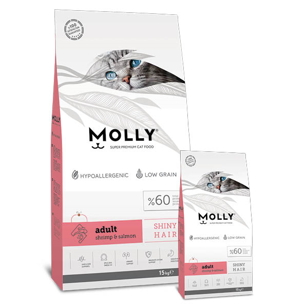 Molly Yetişkin Karidesli & Somonlu 2 Kg