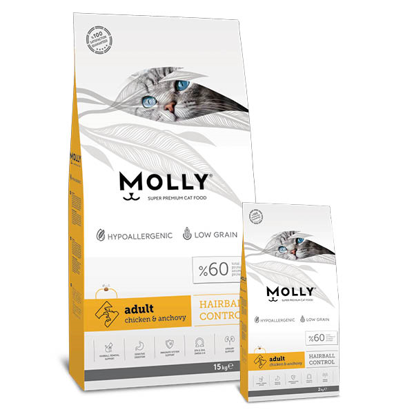 Molly Yetişkin Tüy Yumağı Kontrol Tavuklu 2 Kg