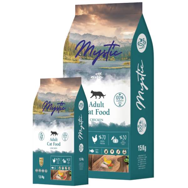 Mystic Tavuklu Yetişkin Kedi Maması 1.5 Kg