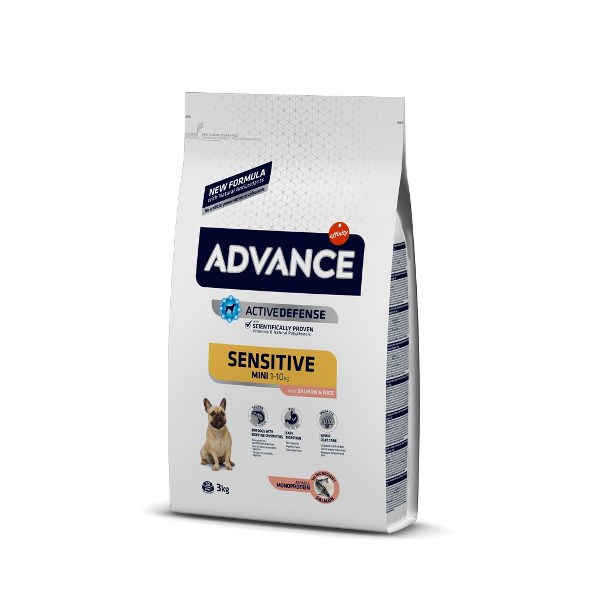 Advance Sensitive Somonlu Mini Irk Köpek Maması 3 kg