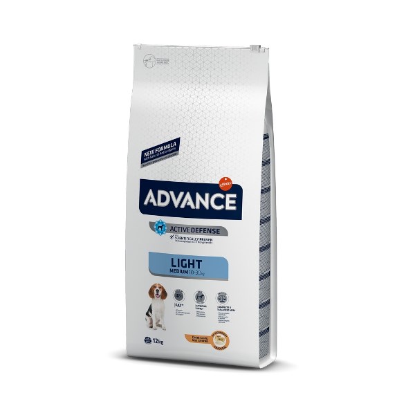 Advance Tavuklu Orta Irk Light Köpek Maması 12 kg