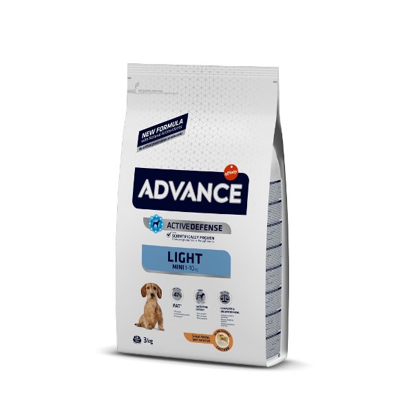 Advance Tavuklu Mini Irk Light Köpek Maması 3 kg