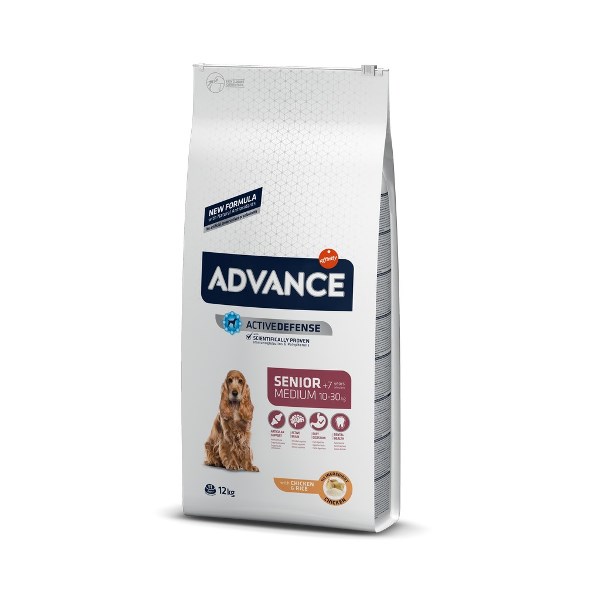 Advance Orta Irk Yaşlı Köpek Maması 12 kg