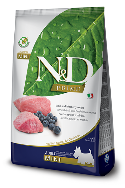 N&D Prime Kuzu Etli Mini Irk Yetişkin Köpek Maması 2.5 Kg