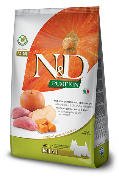 N&D Pumpkin Adult Domuz Etli Mini Irk Yetişkin Köpek Maması 2.5 Kg