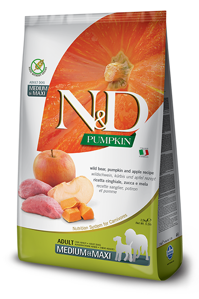 N&D Pumpkin Adult Domuz Etli Orta ve Büyük Irk Yetişkin Köpek Maması 2.5 Kg