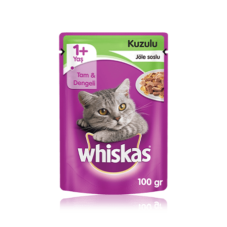 WHISKAS® Kuzu Etli Jöleli Yaş Mama 100 g