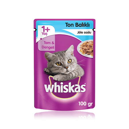 WHISKAS® Ton Balıklı Jöleli Yaş Mama 100 g