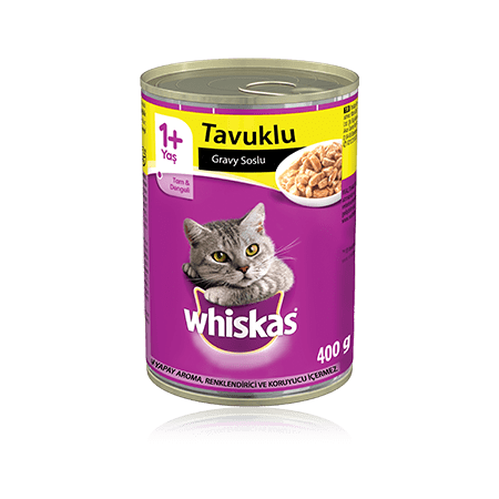 WHISKAS® Tavuklu - Gravy Sos İçinde - Konserve Mama 400 g