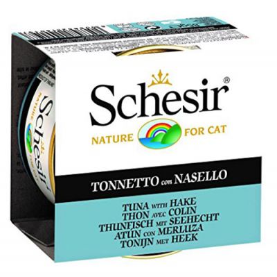 Schesir Jelly Tuna ve Barlam Balıklı Kedi Konservesi 85 Gr