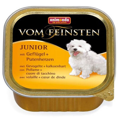 Animonda Junior Vom Feinsten Kümes Hayvanı Hindi Yavru Köpek Yaş Maması 150 Gr