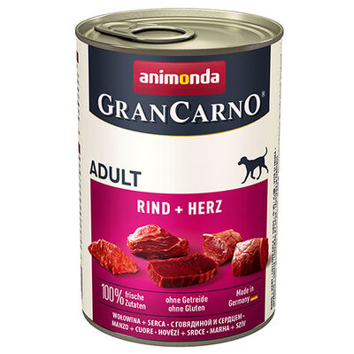 Animonda Gran Carno Sığır Eti ve Yürek Köpek Konservesi 400 Gr