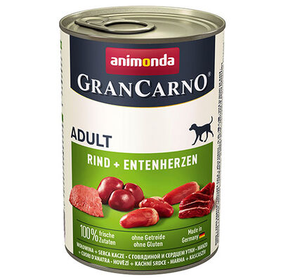 Animonda Gran Carno Sığır Eti ve Ördek Köpek Konservesi 400 Gr