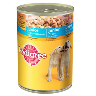 Pedigree Junior Tavuk Etli Yavru Köpek Konservesi 400 Gr