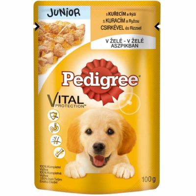 Pedigree Junior Tavuk Etli Jöleli Yavru Köpek Yaş Maması 100 Gr