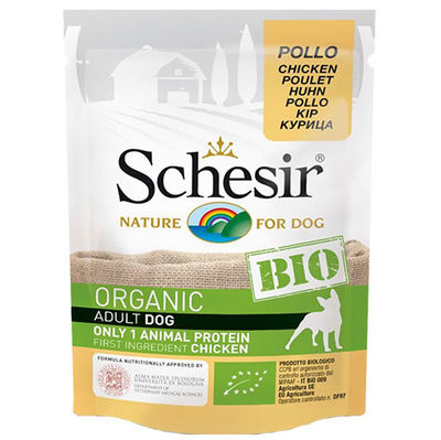 Schesir Bio Organic Pouch Adult Tavuklu Köpek Yaş Maması 85 Gr
