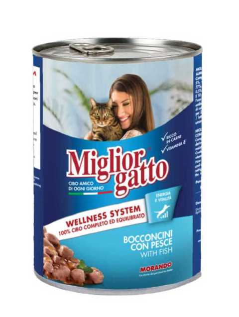 MIGLIOR GATTO OKYANUS BALIKLI KONSERVE YETİŞKİN KEDİMAMASI 405 G