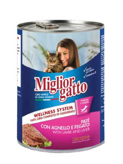 MIGLIOR GATTO KUZULU & CİĞERLİ PATE YETİŞKİN KEDİ MAMASI 400 G