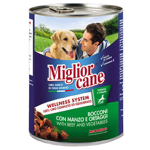 MIGLIOR CANE BİFTEK & SEBZELİ YETİŞKİN KÖPEK MAMASI 405 G