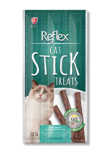 REFLEX KEDİ ÖDÜL STICKS KUZU & KEDİ OTLU 3x5 GR