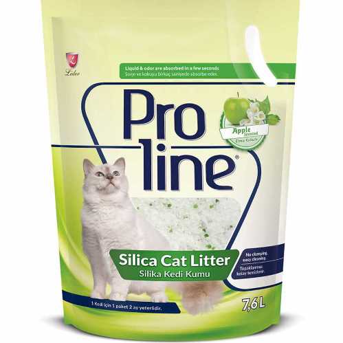 PROLINE SILICA KEDİ KUMU 7,6 LT ELMA KOKULU