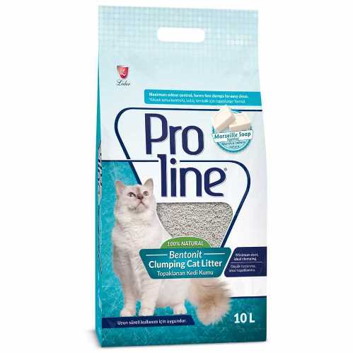 PROLINE MARSİLYA SABUNLU BENTONİT KEDİ KUMU 10 LT