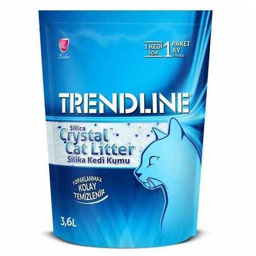 TRENDLİNE KRİSTAL KEDİ KUMU 3.6 LT