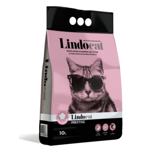 LINDO CAT BEBE PUDRALI İNCE TANELİ KEDİ KUMU 10 LT