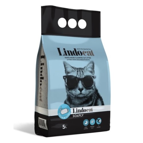 LINDO CAT SABUN KOKULU İNCE TANELİ KEDİ KUMU 5 LT