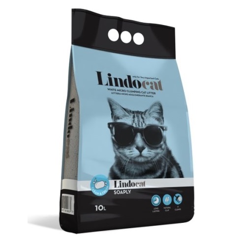 LINDO CAT SABUN KOKULU İNCE TANELİ KEDİ KUMU 10 LT