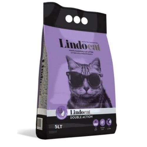 LINDO CAT LAVANTA KOKULU İNCE TANELİ KEDİ KUMU 5 LT