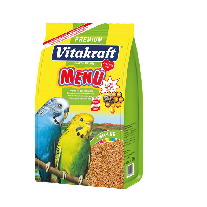 Vitakraft Menu + Jod Vıtal Complex – Premium Muhabbet Kuşu Yemi 1000 g