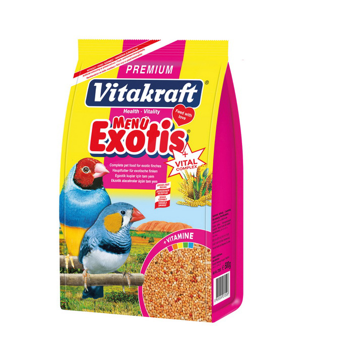 Vitakraft Menu + Jod Vıtal Complex – Premium Egzotik Kuş Yemi 500 g