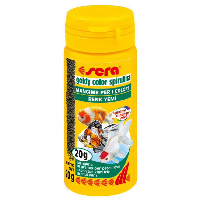 Sera Goldy Color Spirulina Japon Balığı Granül Renk Yemi 50 ml