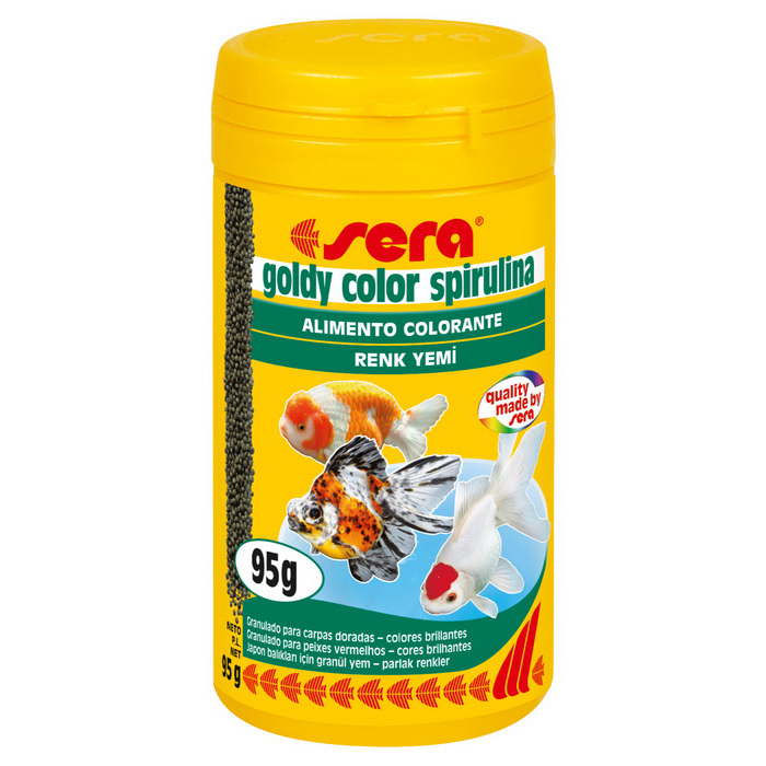 Sera Goldy Color Spirulina Japon Balığı Granül Renk Yemi 250 ml