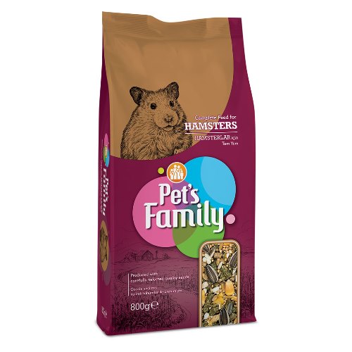 PETS FAMILY HAMSTER YEMİ 800G