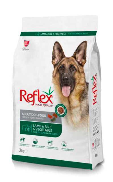 REFLEX LAMB&RICE VEGATABLE ADULT DOG FOOD 3KG
