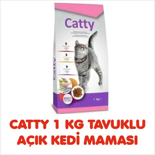 CATTY 1 KG TAVUKLU AÇIK KEDİ MAMASI