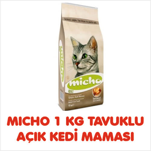 MICHO 1 KG TAVUKLU AÇIK KEDİ MAMASI