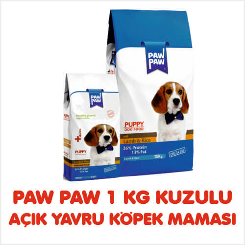 PAW PAW 1 KG KUZULU AÇIK YAVRU KÖPEK MAMASI