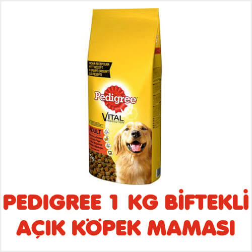 PEDIGREE 1 KG BİFTEKLİ AÇIK KÖPEK MAMASI